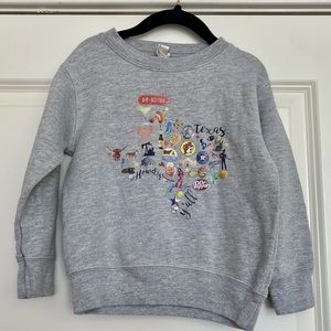 All the best Texas things toddler crewneck sweatshirt